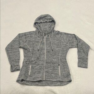 Athleta Heather Gray Zip-Up Hoodie